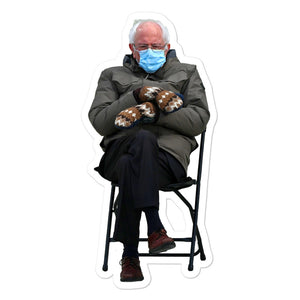 Bernie Out in the Cold Biden Inauguration Sticker