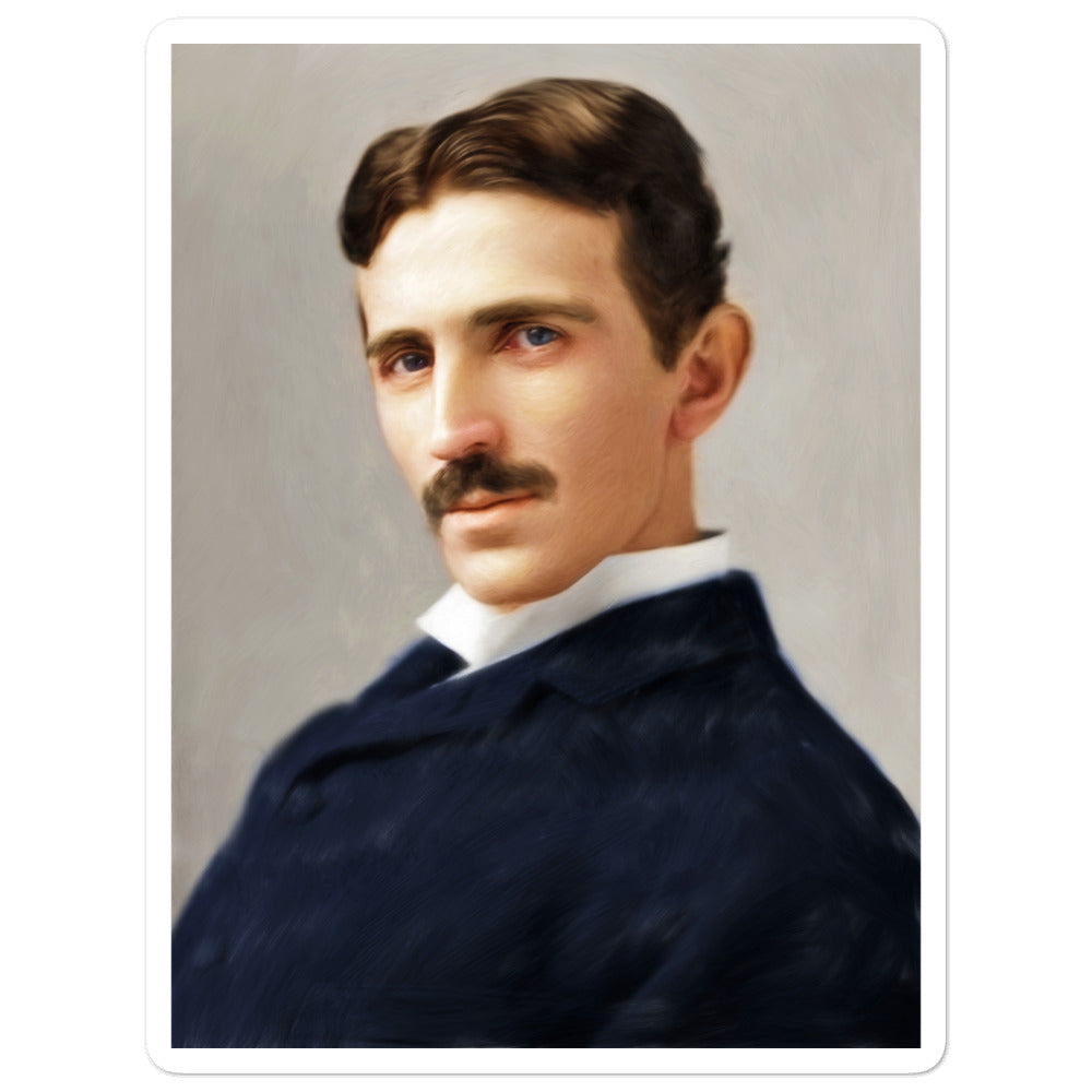 Tesla Painting Sticker