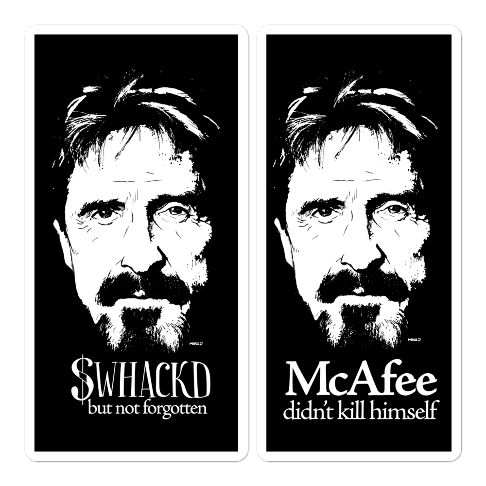 John McAfee Stickers