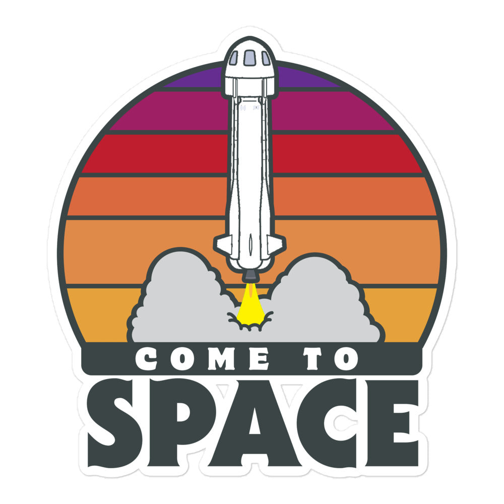 Come to Space Sticker