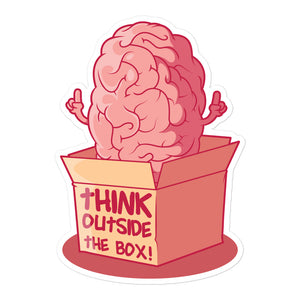 Think Outside the Box Sticker