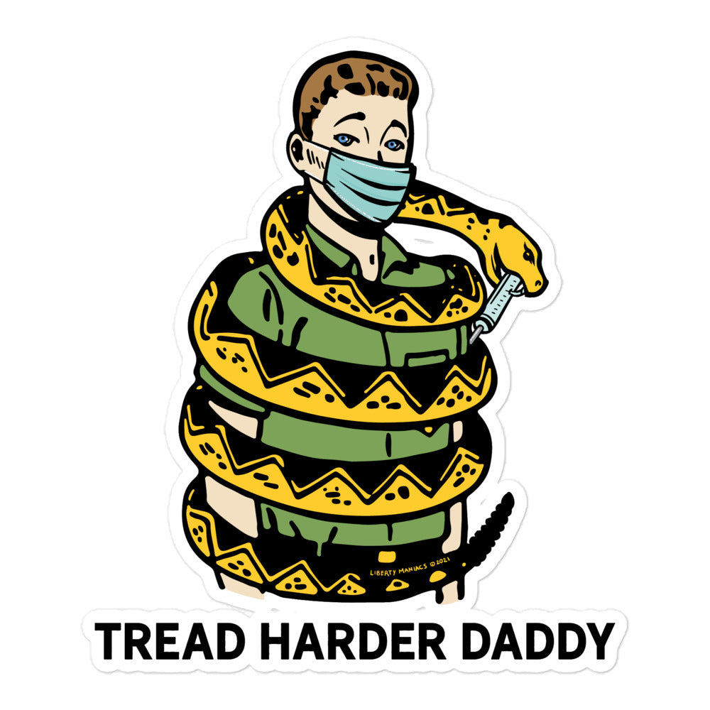 Tread Harder Daddy Sticker