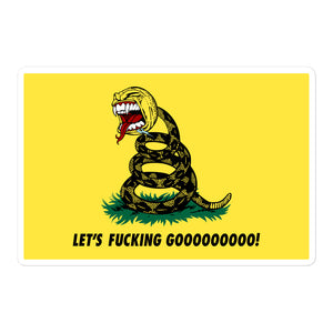 Let's Fucking Gooooo Gadsden Flag Sticker