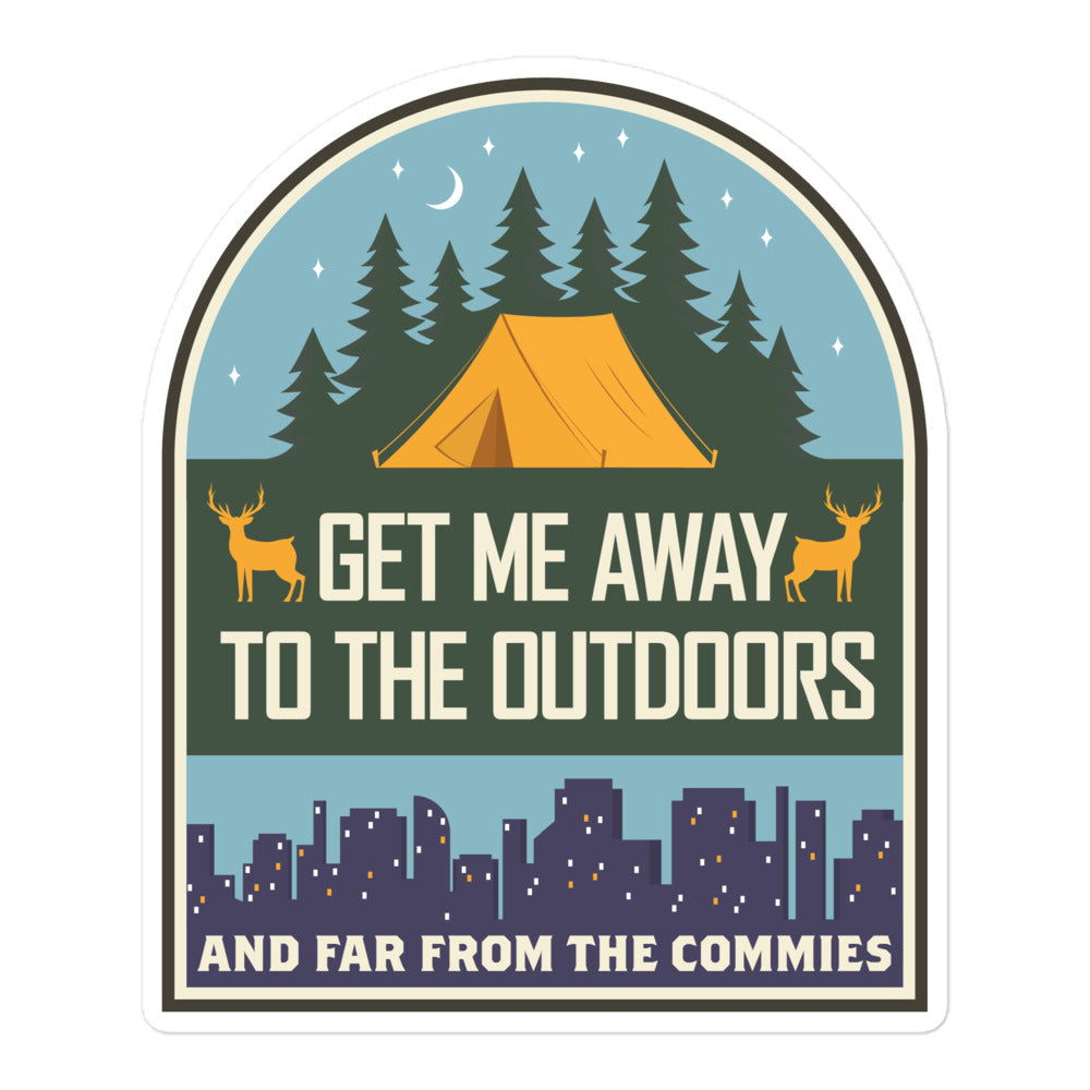 Get Me Away From Commies Sticker