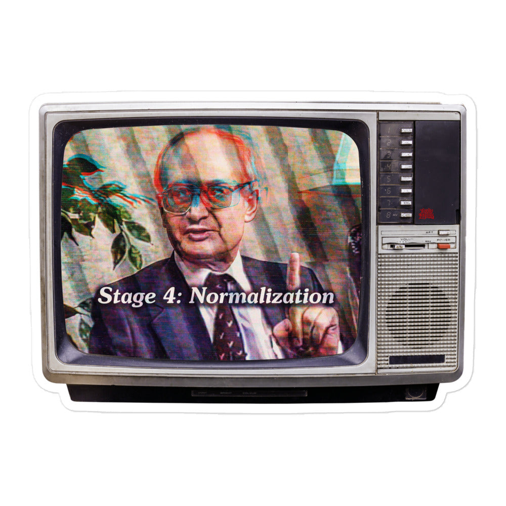Yuri Bezmenov The Fourth Stages of Ideological Subversion Sticker