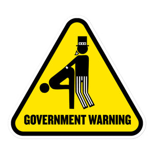 Uncle Sam Government Warning Sticker