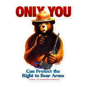 Only You Can Protect the Right to Bear Arms Sticker