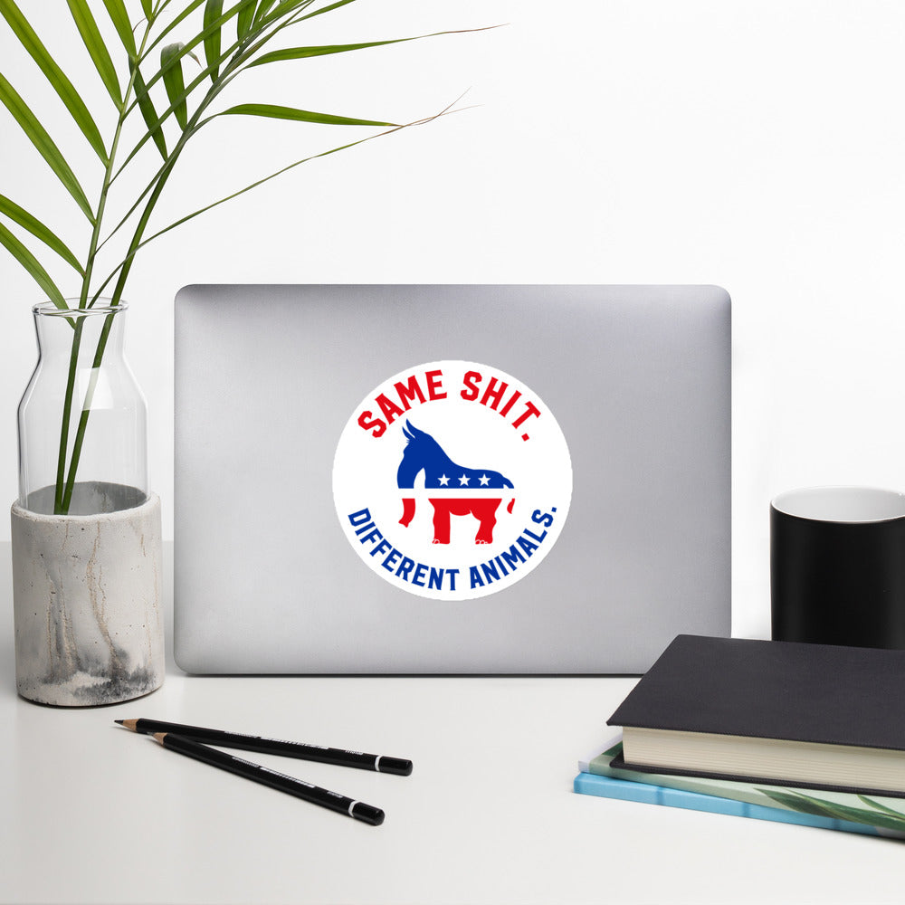 Same Shit Different Animals Republicrat Sticker
