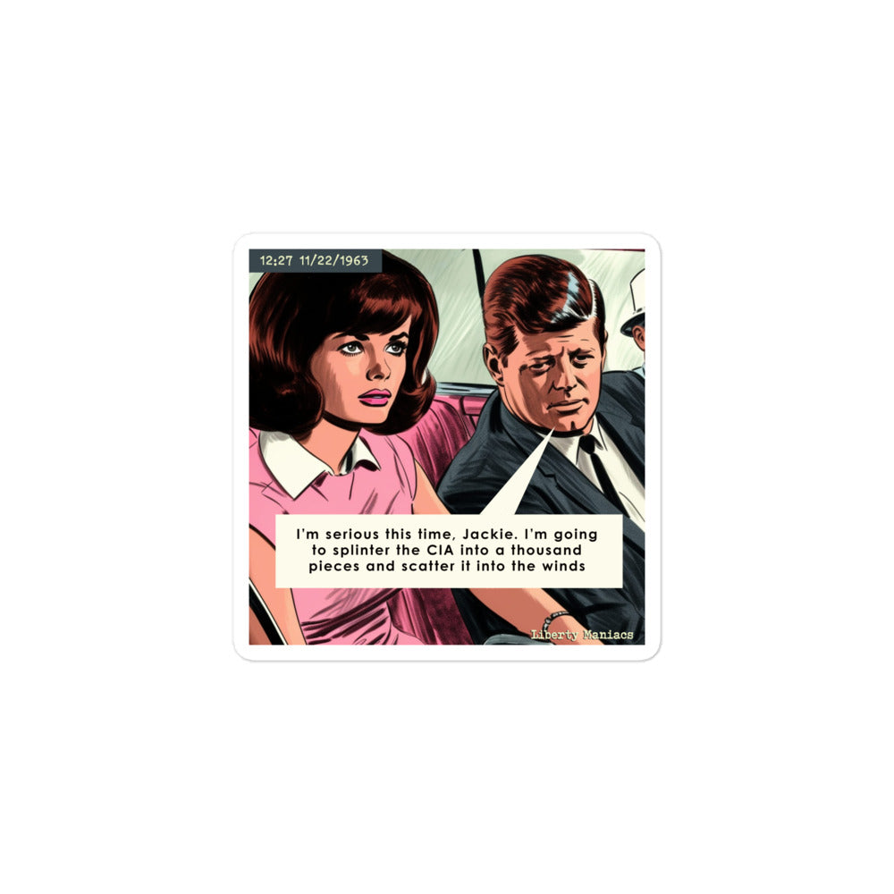 JFK and Jackie Sticker
