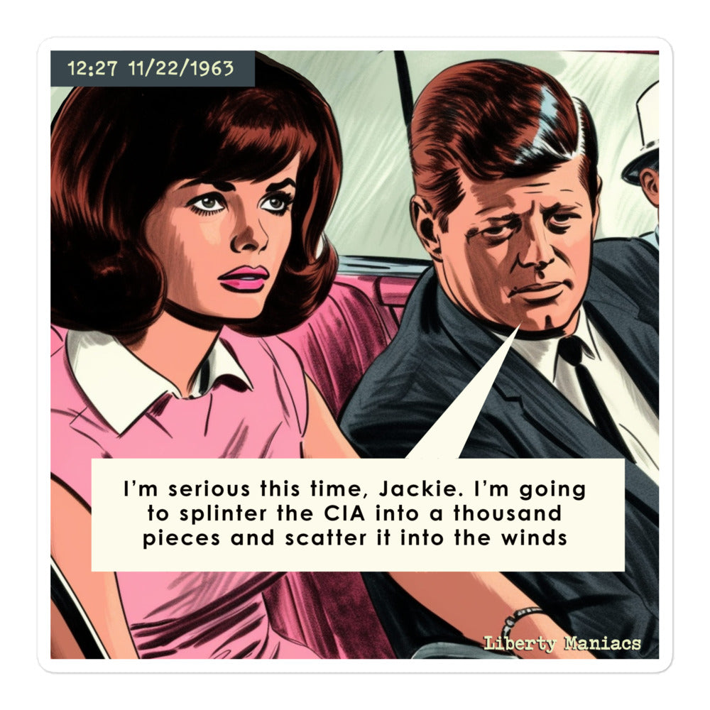 JFK and Jackie Sticker