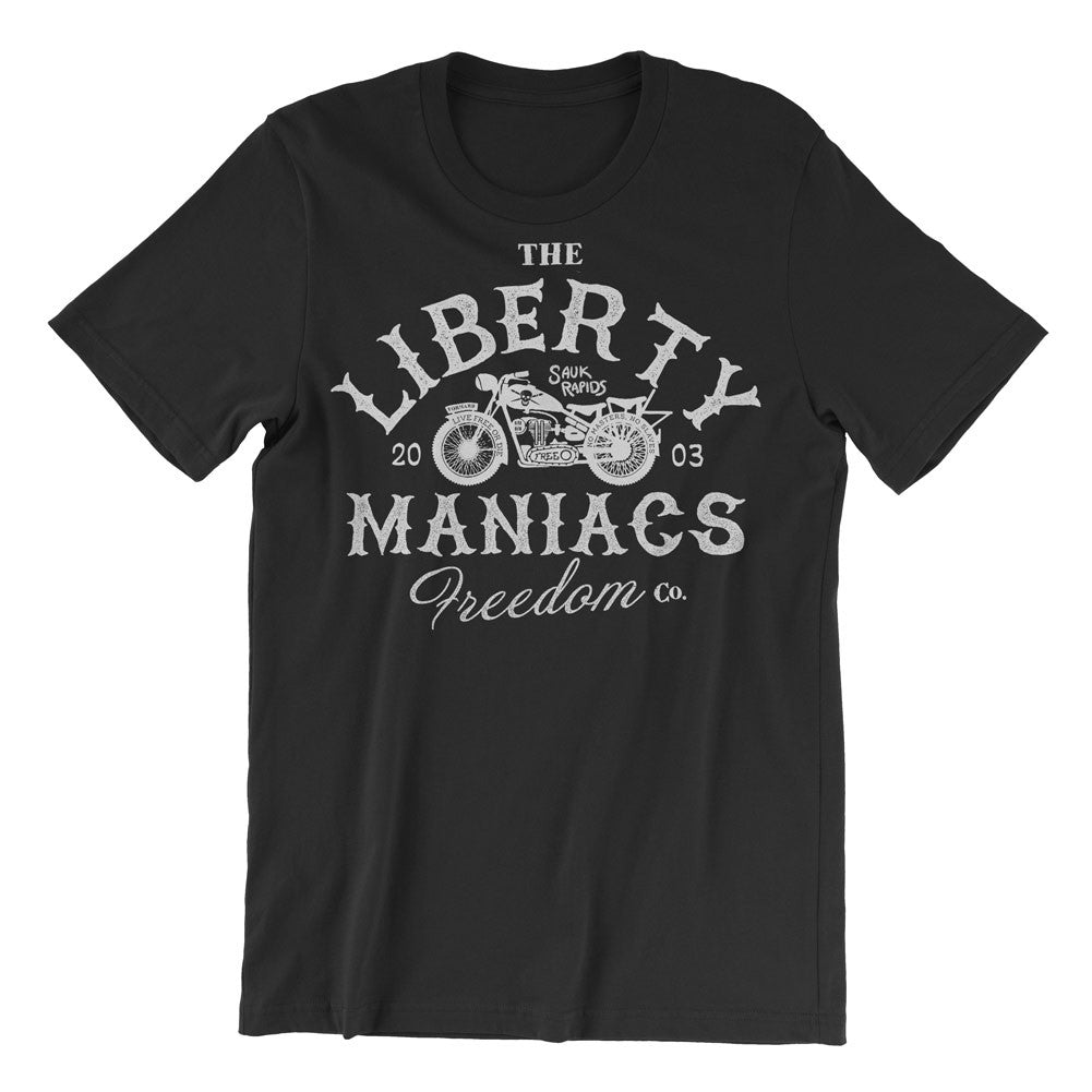 Liberty Maniacs Graphic Vintage Biker Tee