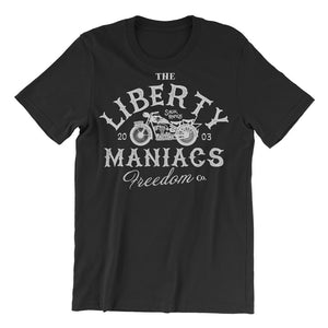 Liberty Maniacs Graphic Vintage Biker Tee