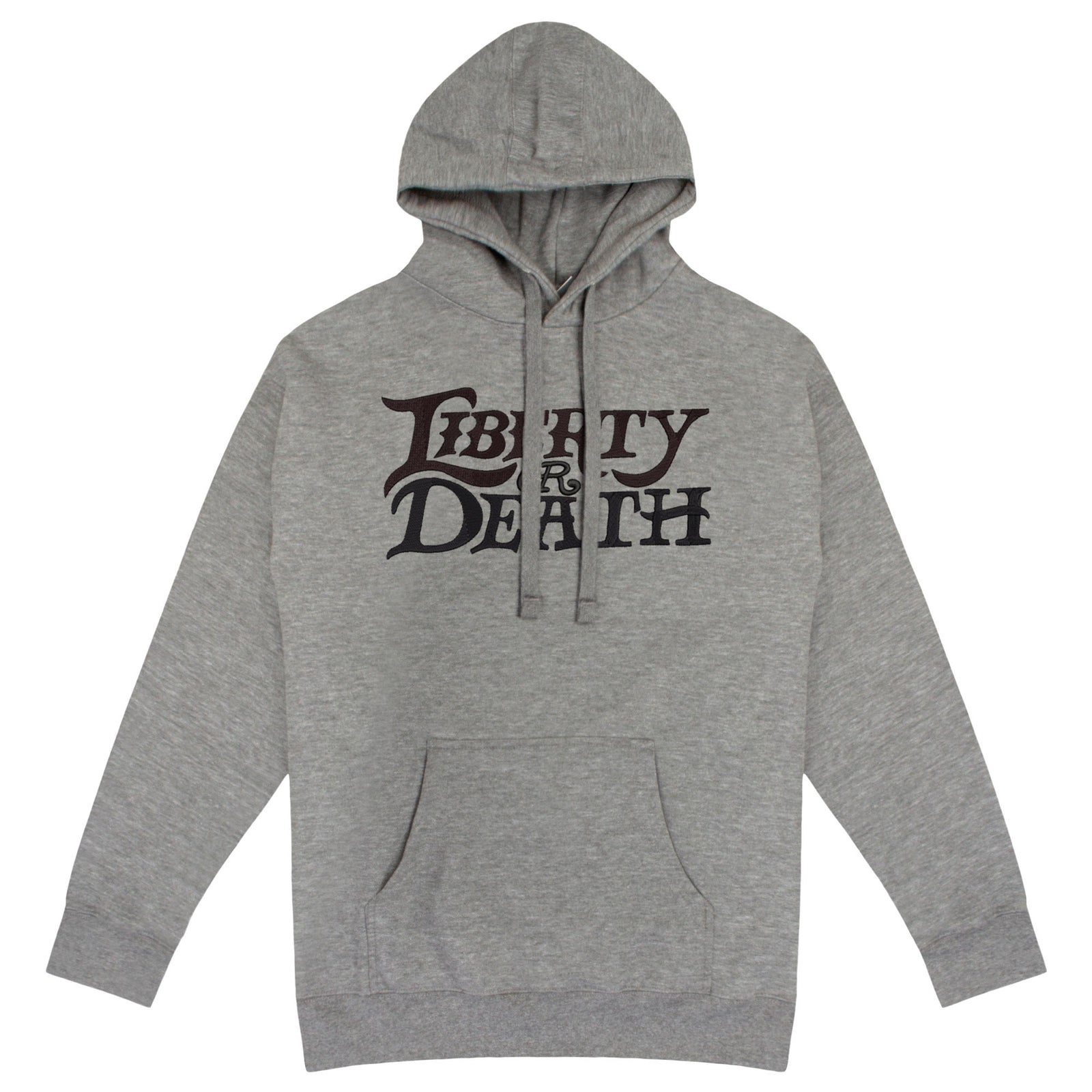 Liberty or Death Hand Lettering Embroidered Hoodie