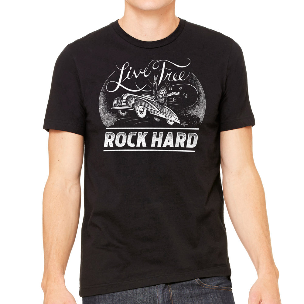 Live Free Rock Hard Graphic T-Shirt