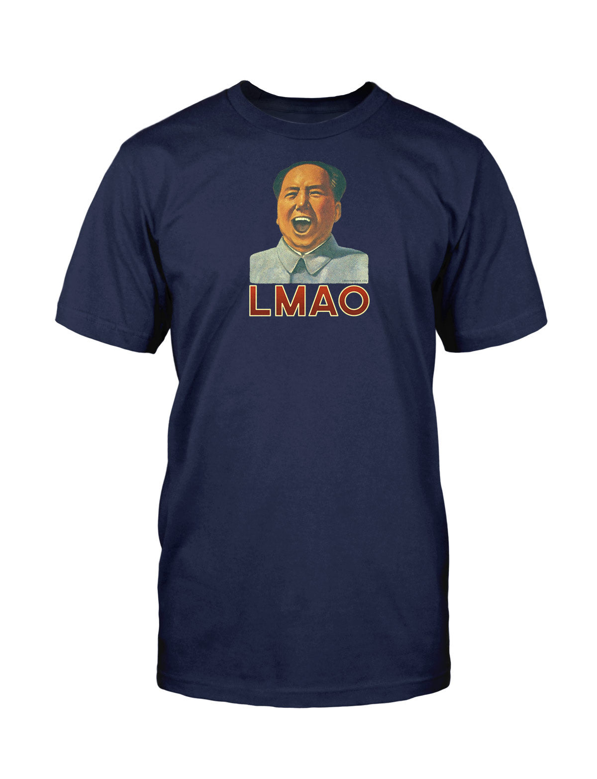 Chairman LMAO Who's Laughing Mao? Navy Shirt