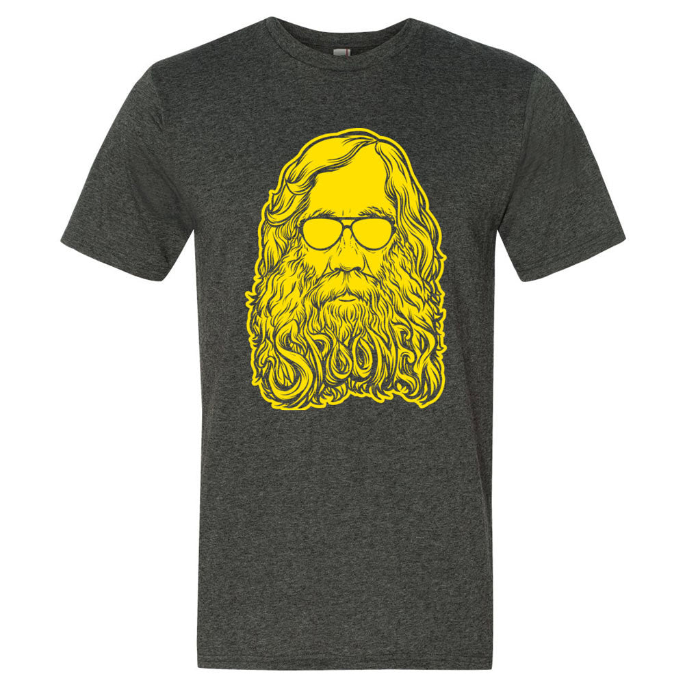 Lysander Spooner Freedom Beard Graphic Dark Heather Grey Tshirt