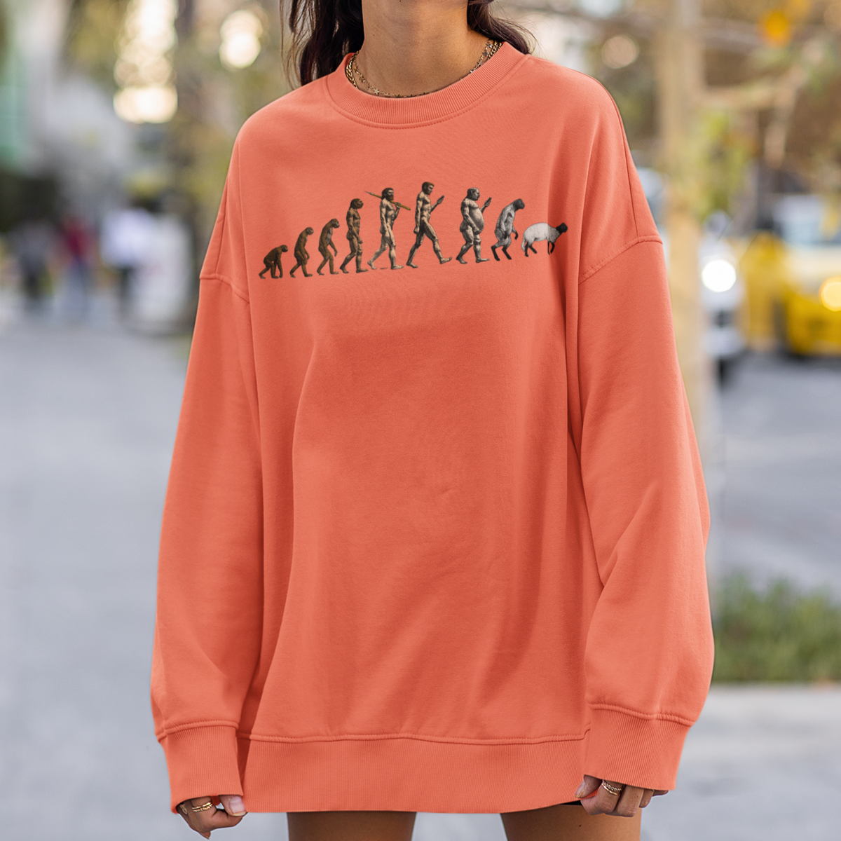 March of Devolution Sheeple Unisex Premium Sweatshirt