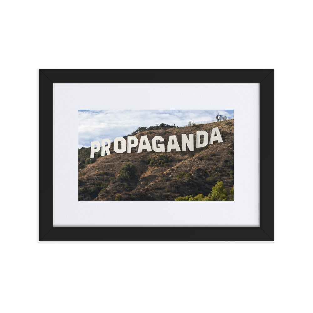 Hollywood Propaganda Framed Print