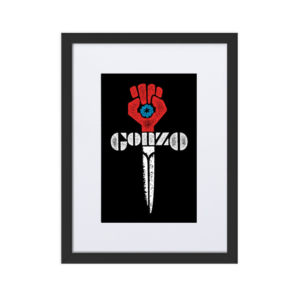 Gonzo Fist Framed Print With Mat