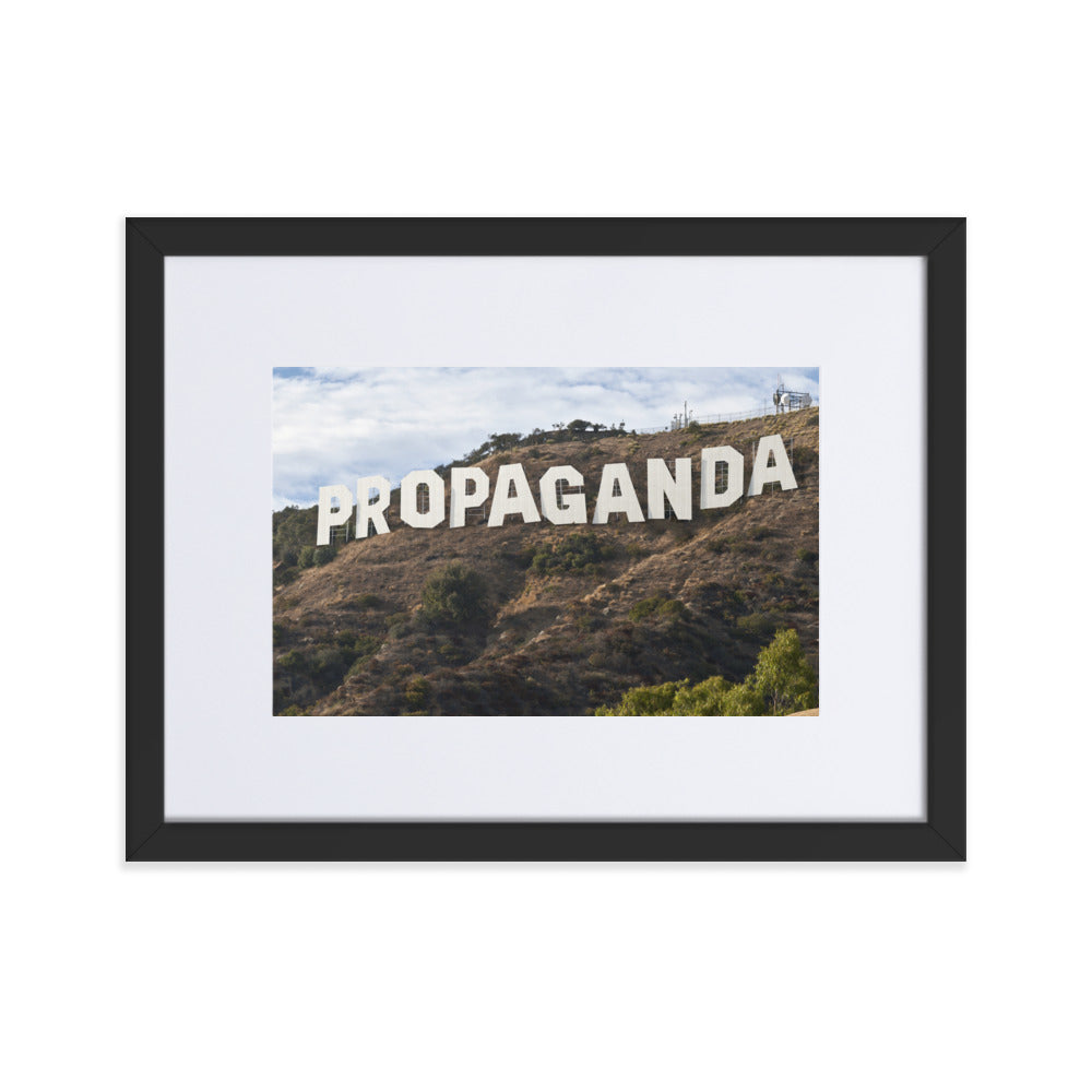 Hollywood Propaganda Framed Print