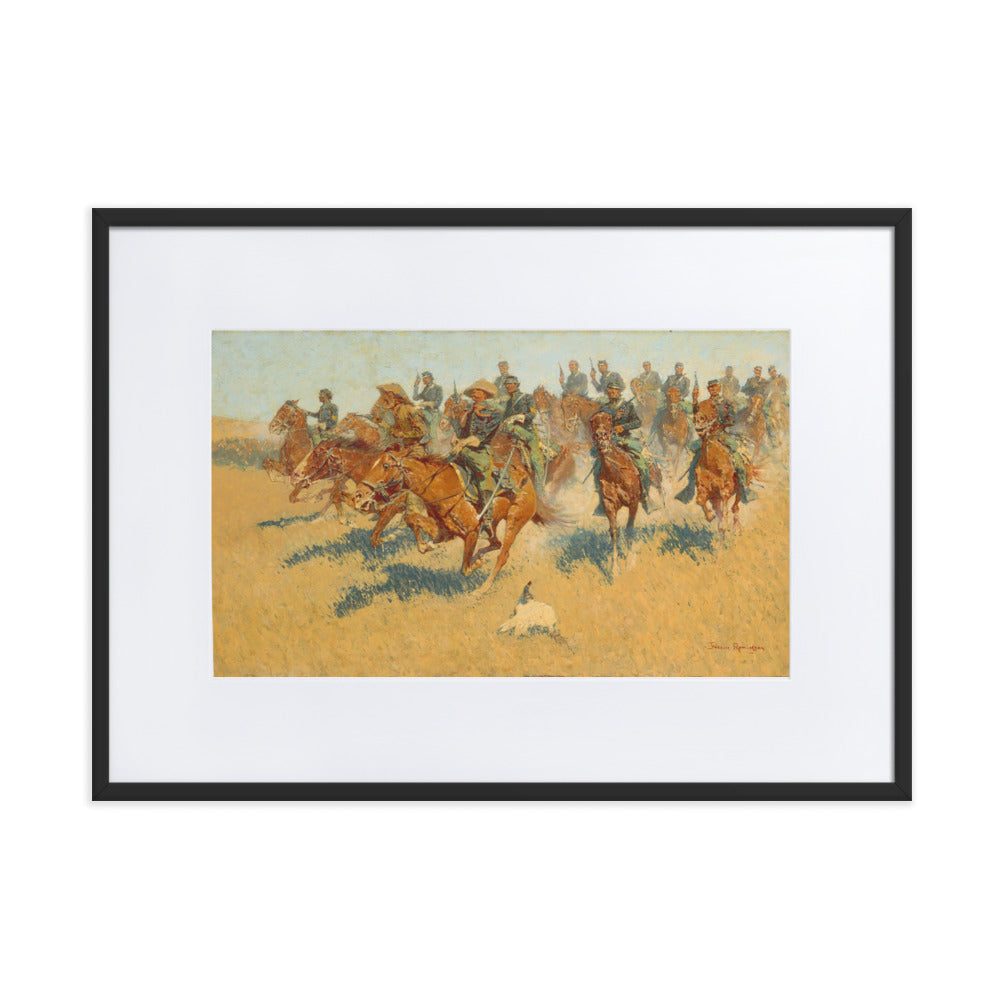 On the Southern Plains Frederic Remington Framed Print