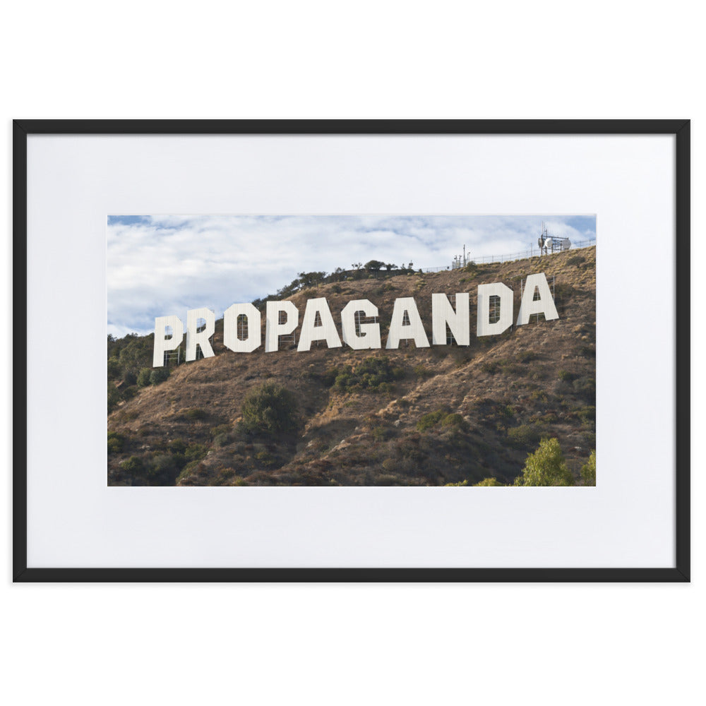 Hollywood Propaganda Framed Print