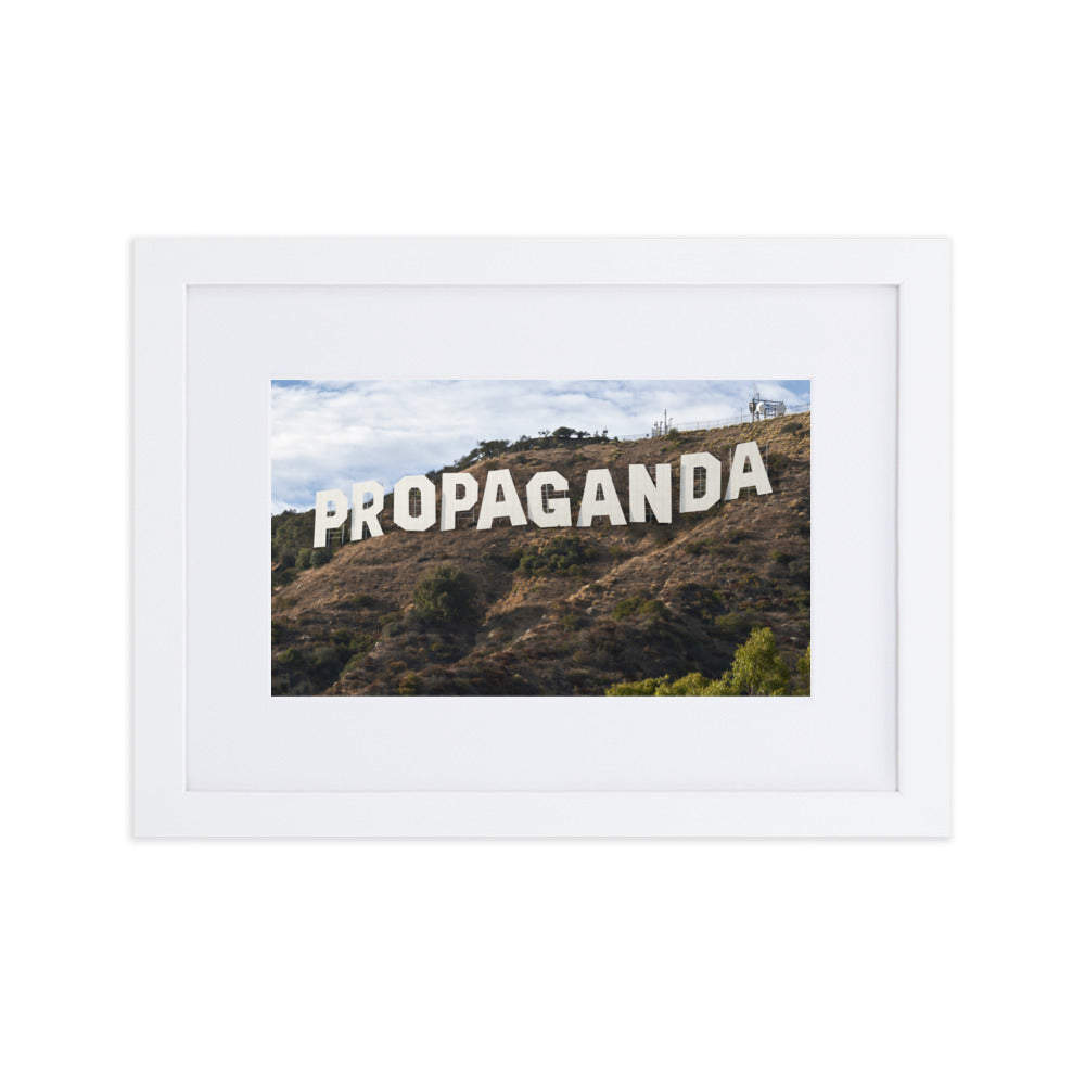 Hollywood Propaganda Framed Print