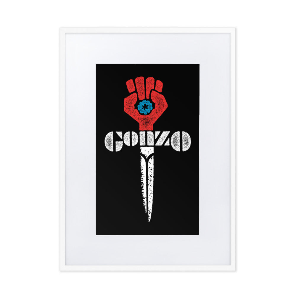 Gonzo Fist Framed Print With Mat