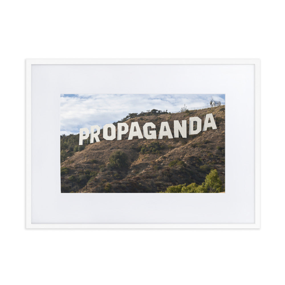 Hollywood Propaganda Framed Print