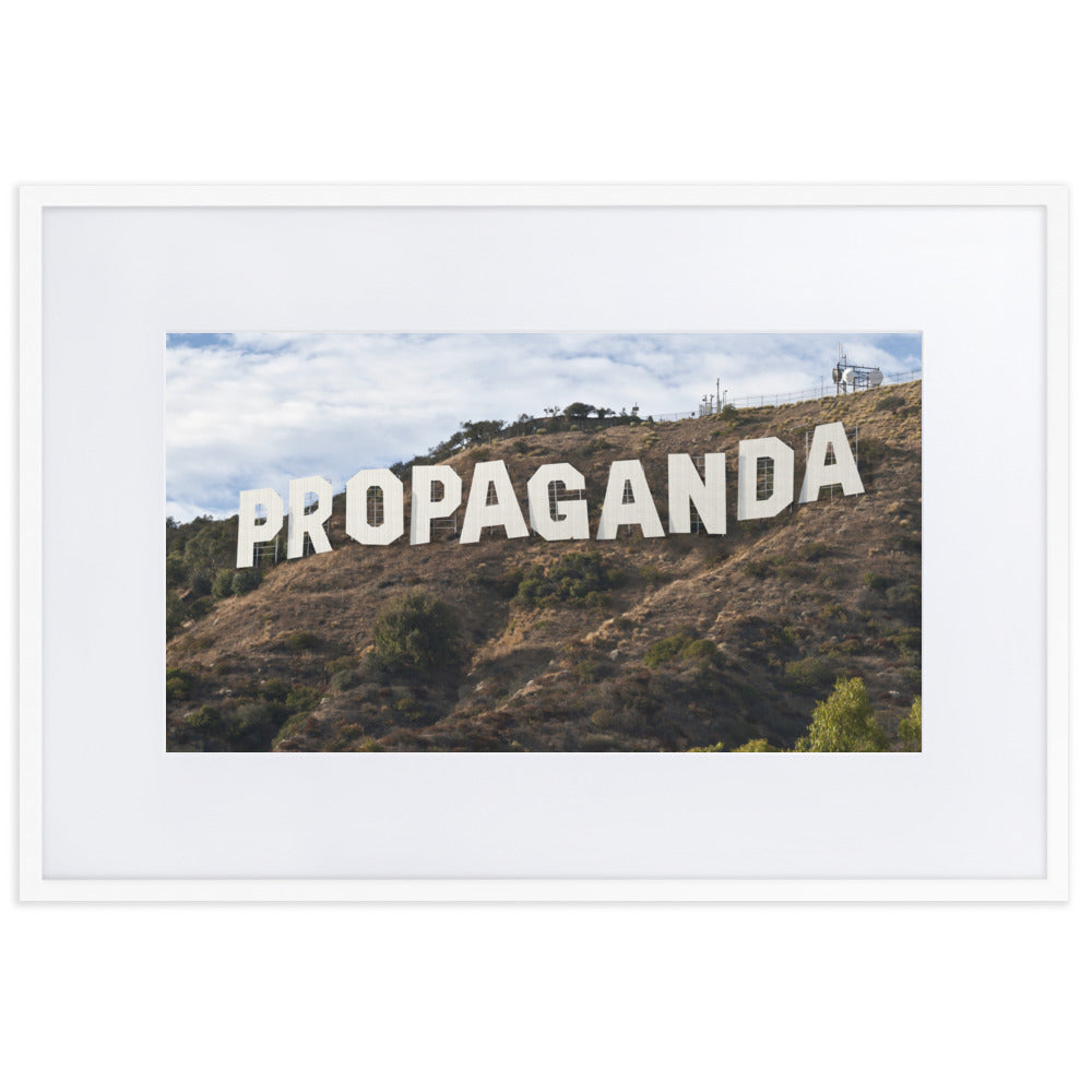 Hollywood Propaganda Framed Print