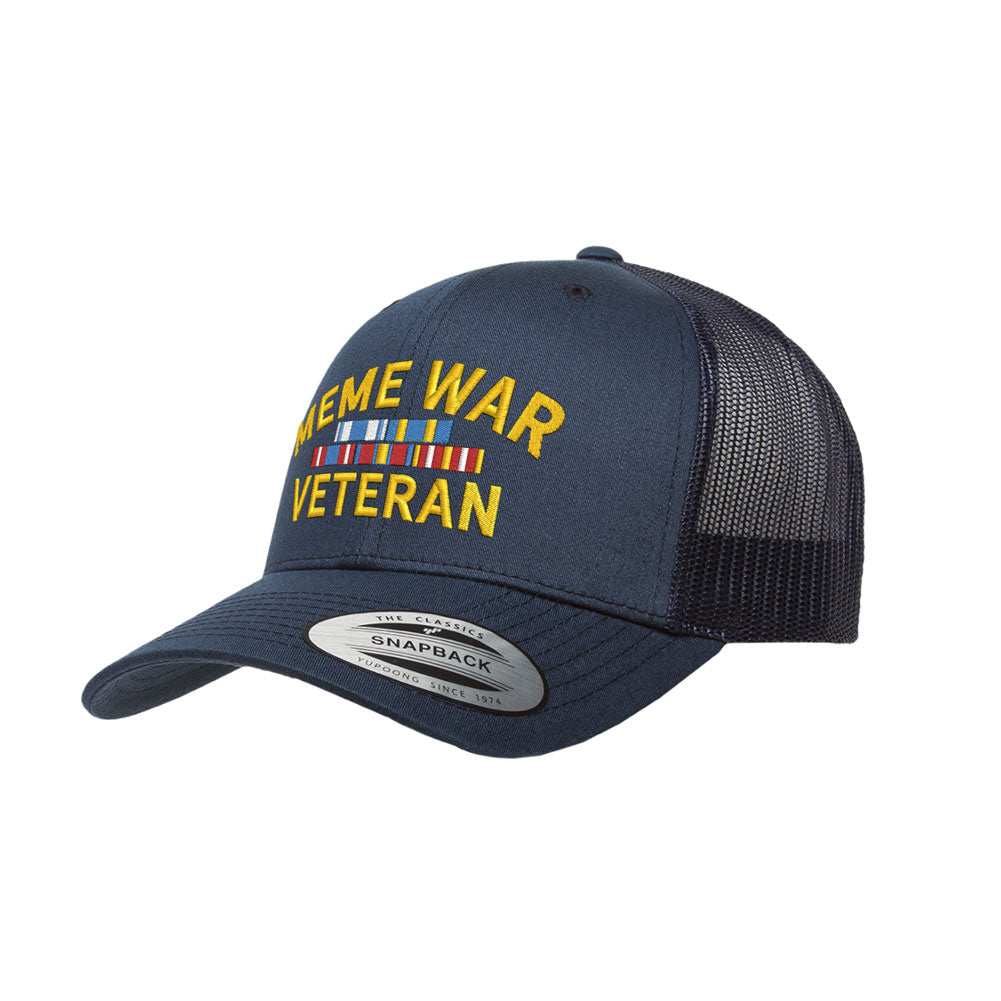 Meme War Veteran Trucker Cap
