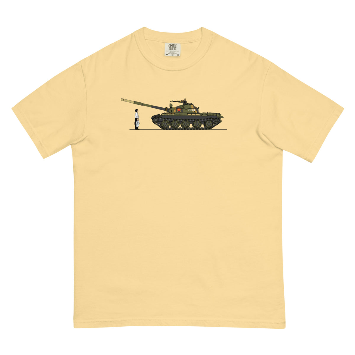 Tank Man Men’s Garment-dyed Heavyweight T-shirt