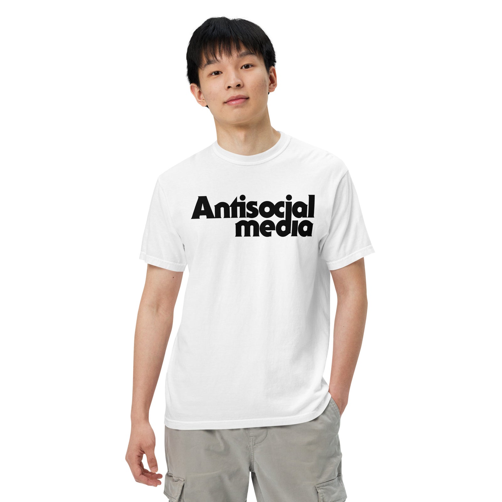 Antisocial Media Men’s Garment-Dyed Heavyweight T-shirt