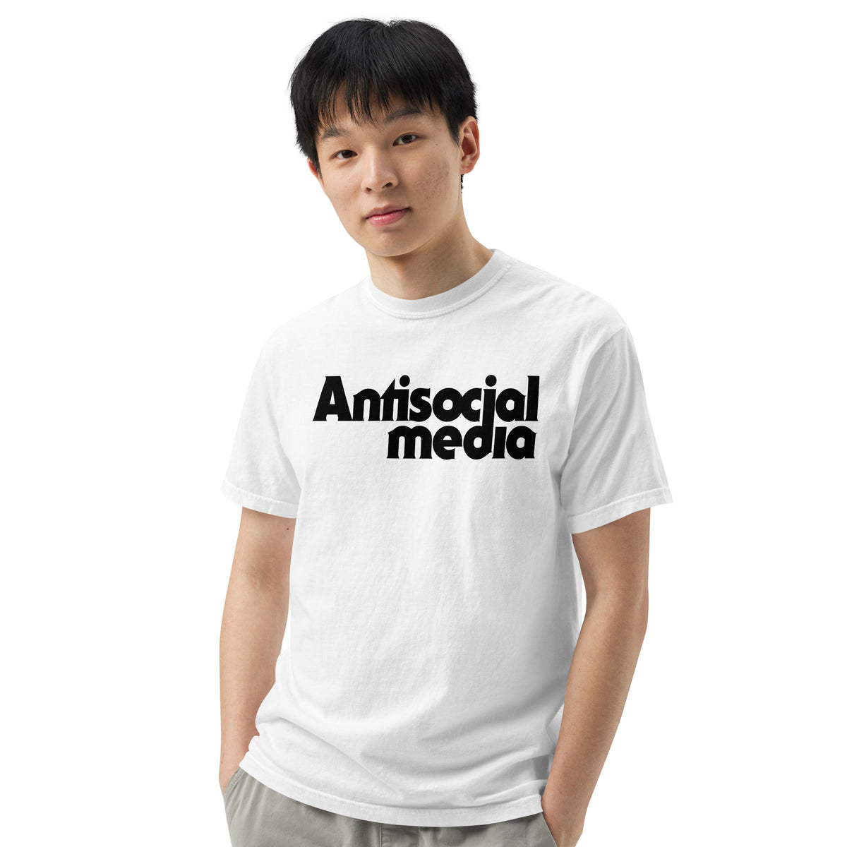 Antisocial Media Men’s Garment-Dyed Heavyweight T-shirt