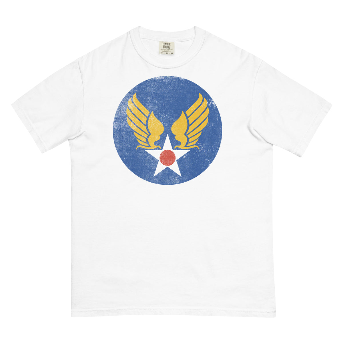 WWII Airforce Roundel Men’s Garment-dyed Heavyweight T-Shirt
