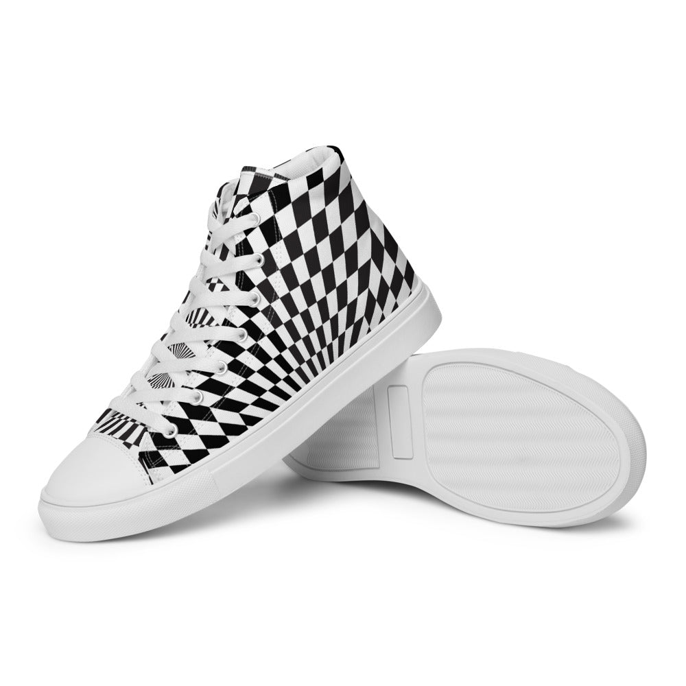 Illusion Men’s High Top Canvas Shoes