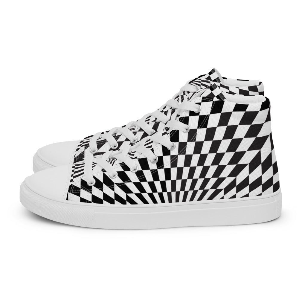 Illusion Men’s High Top Canvas Shoes
