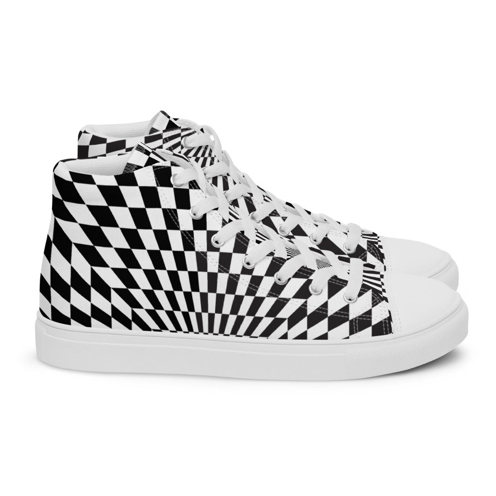 Illusion Men’s High Top Canvas Shoes
