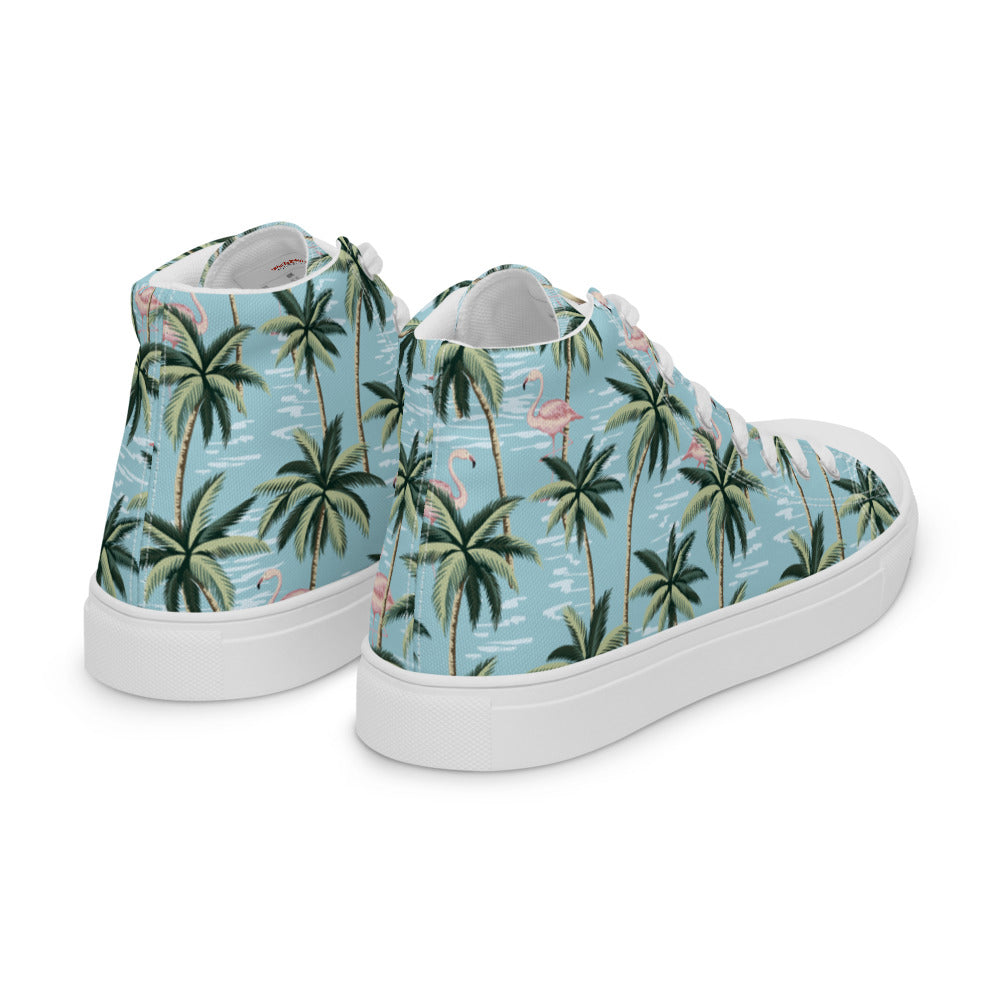 High-Top Linen Shoes hot for Men Sneaker Canvas Hawaii Shoes