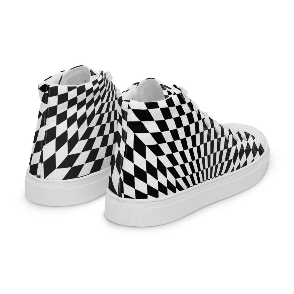 Illusion Men’s High Top Canvas Shoes