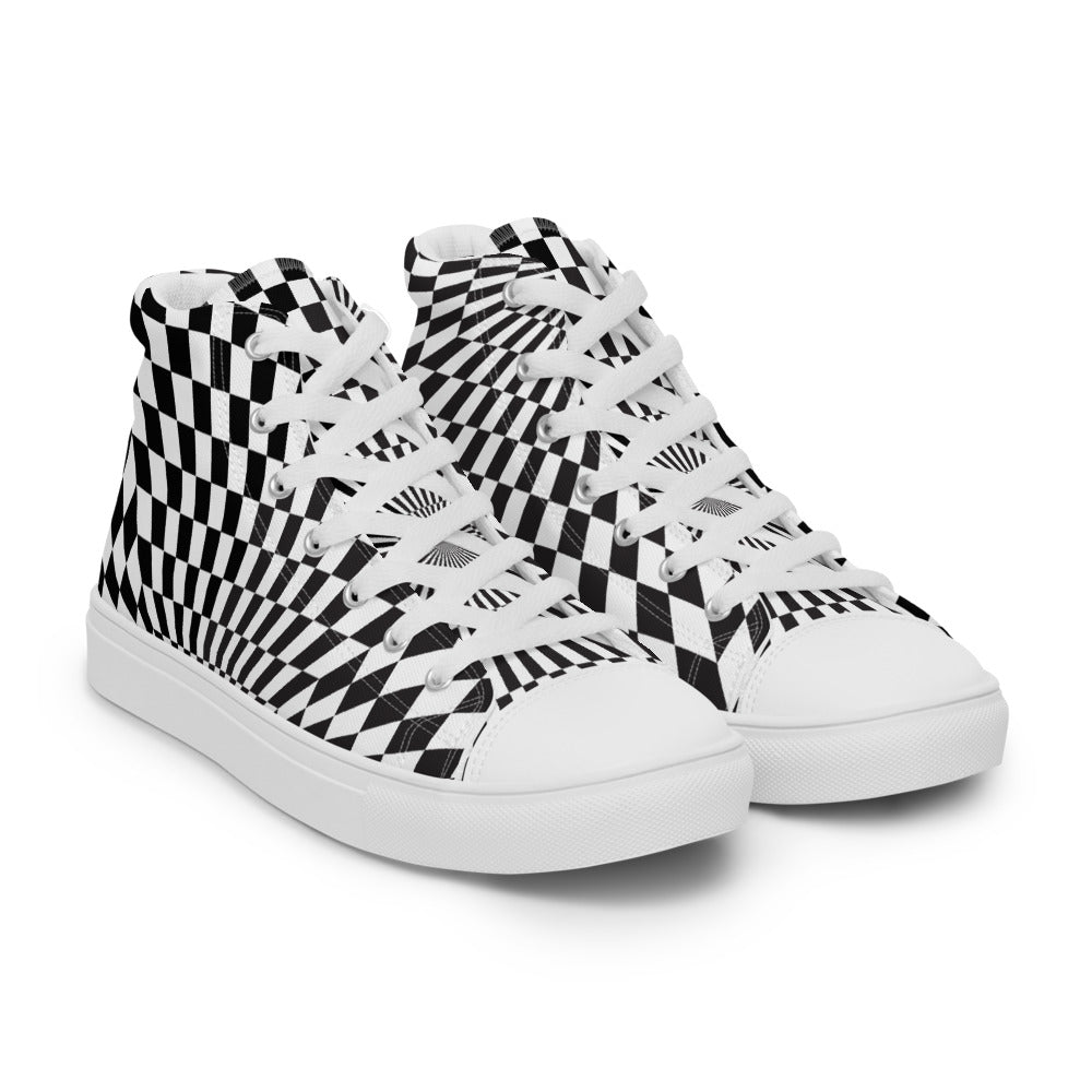Illusion Men’s High Top Canvas Shoes