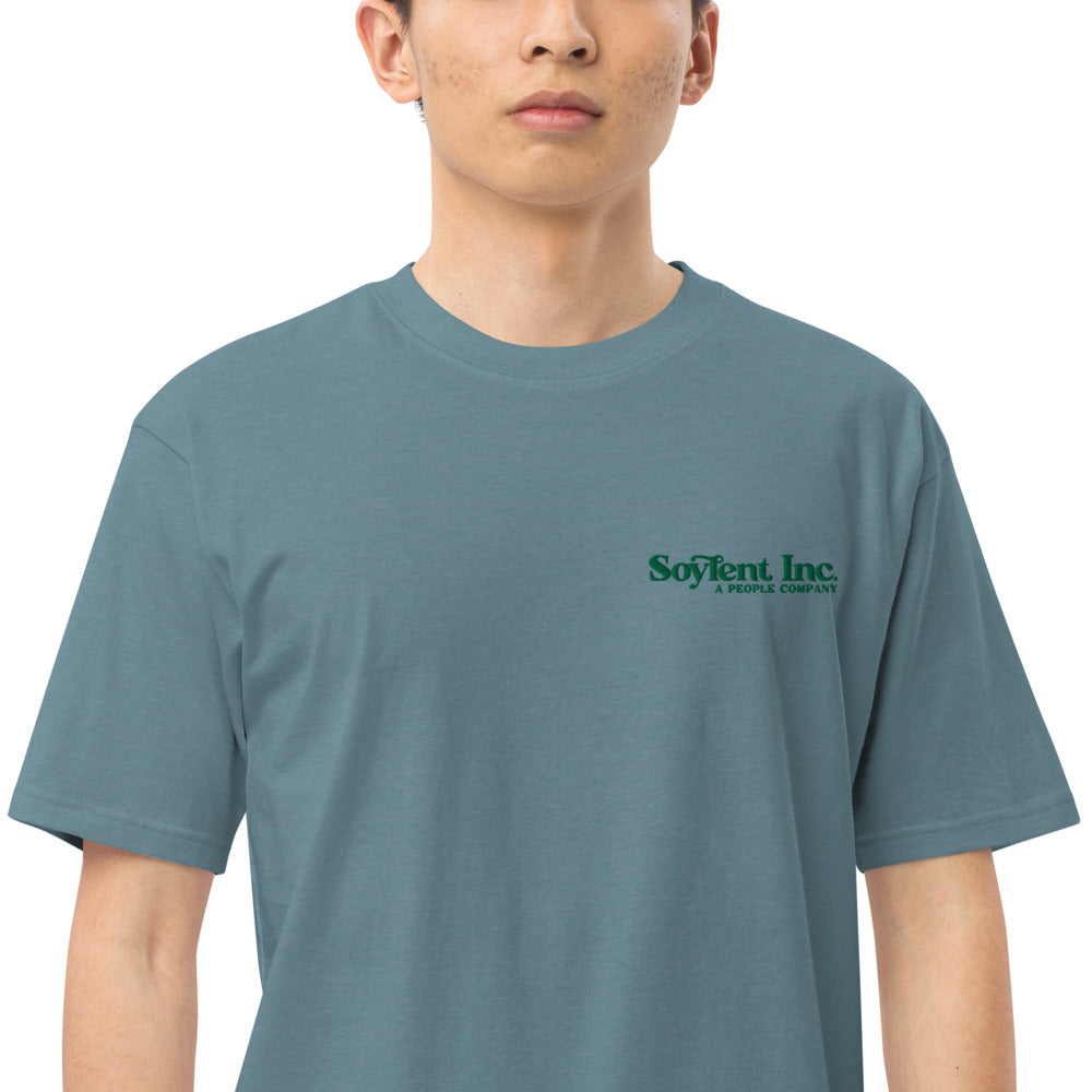 Soylent Green Men’s  Embroidered Heavyweight T-Shirt