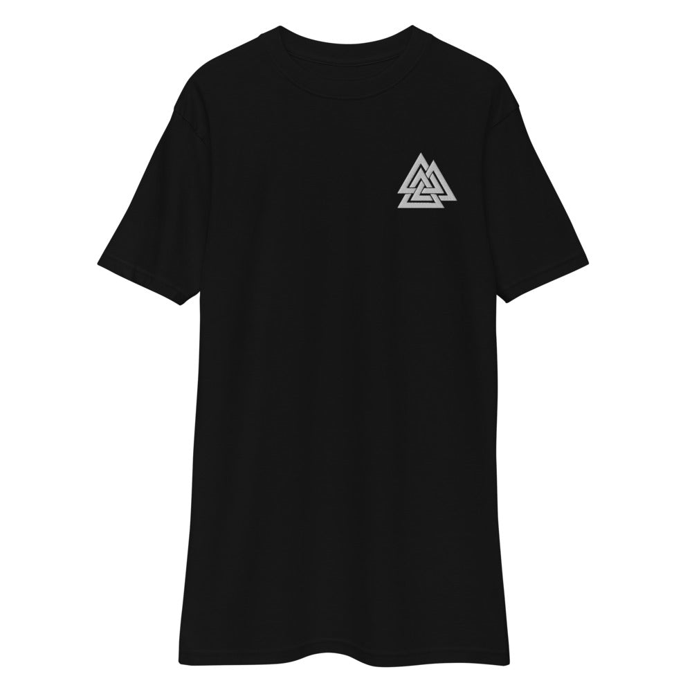 Valknut Men’s Heavyweight Embroidered T-Shirt