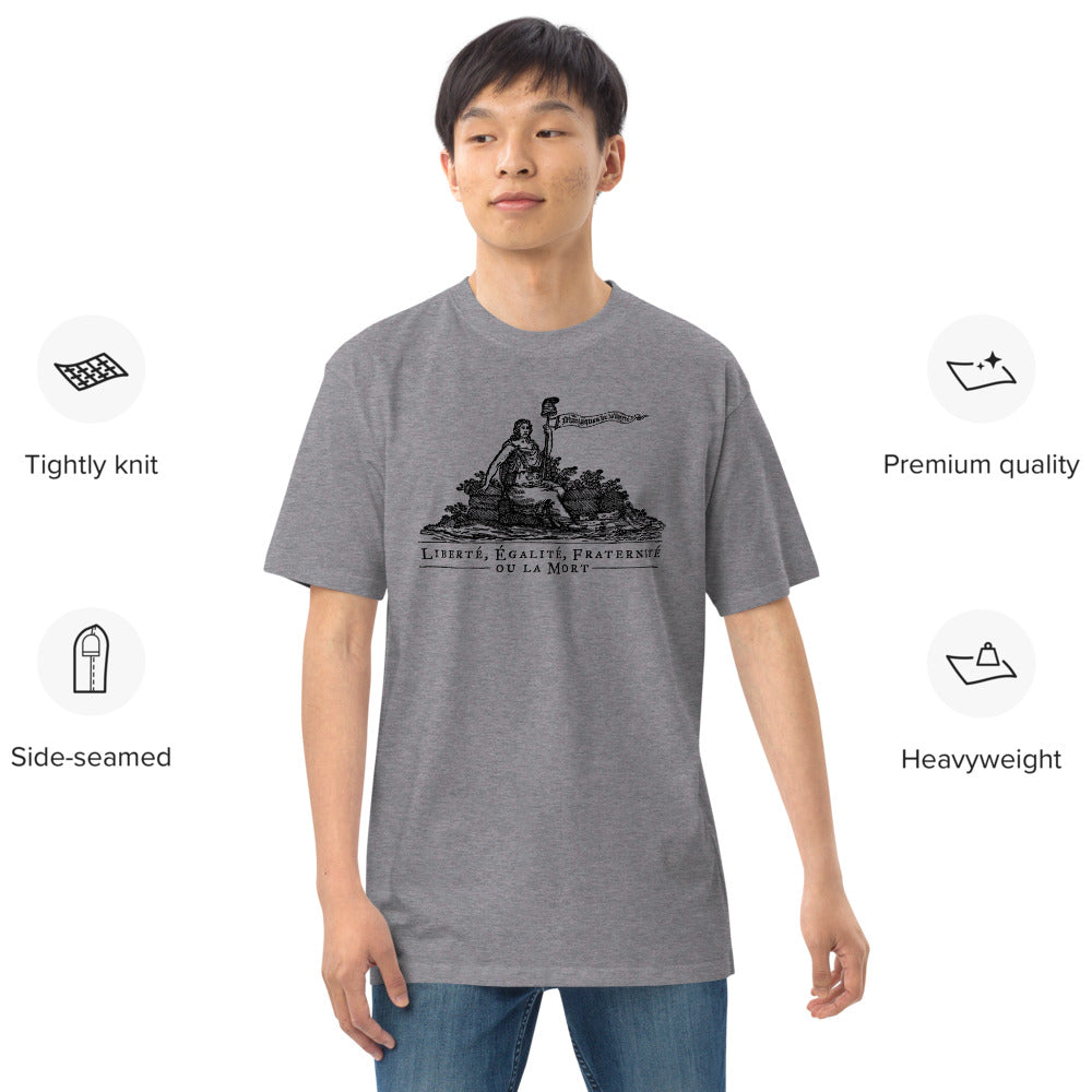 Liberte Equalite Fraternite ou la Mort Heavyweight tee