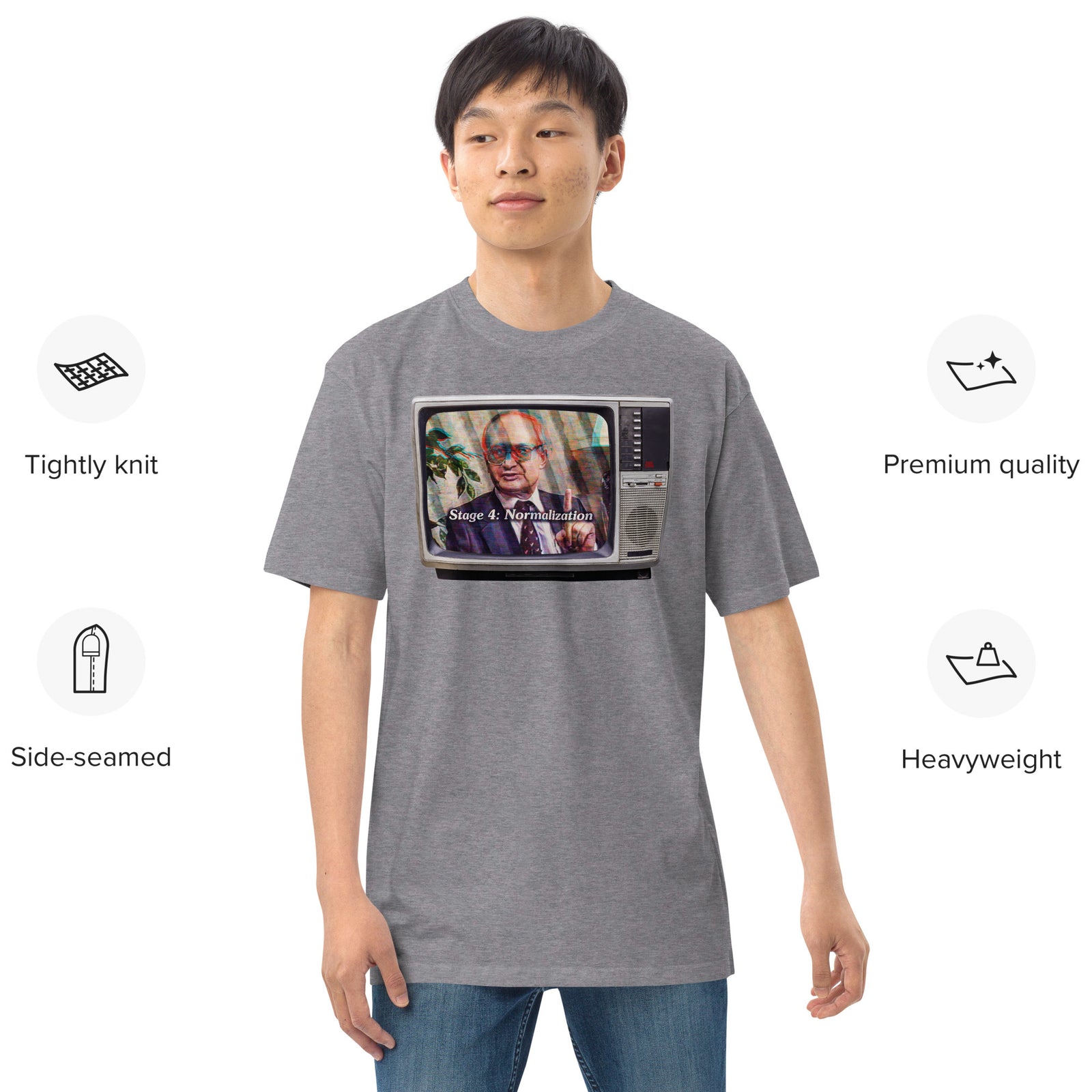 Yuri Bezmenov The Fourth Stages of Ideological Subversion Men’s Heavyweight Graphic Tee