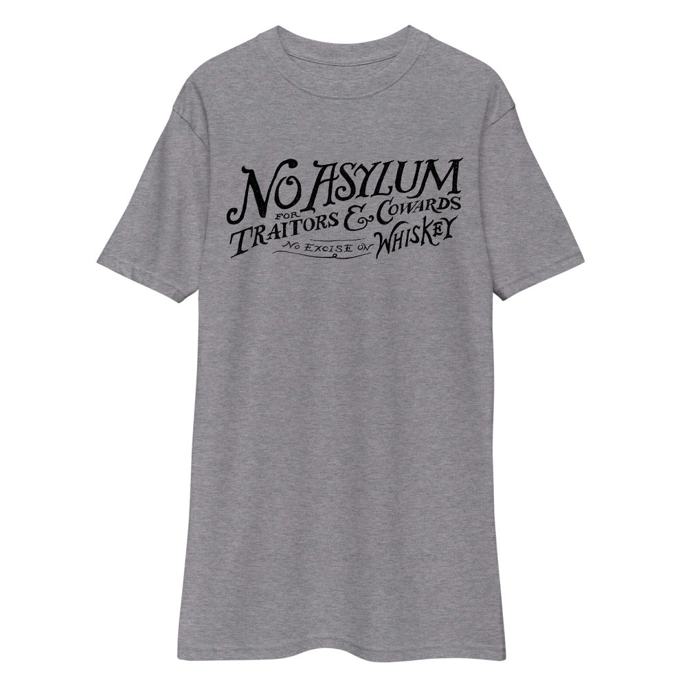 Whiskey Rebellion No Asylum Men’s Premium Heavyweight Tee