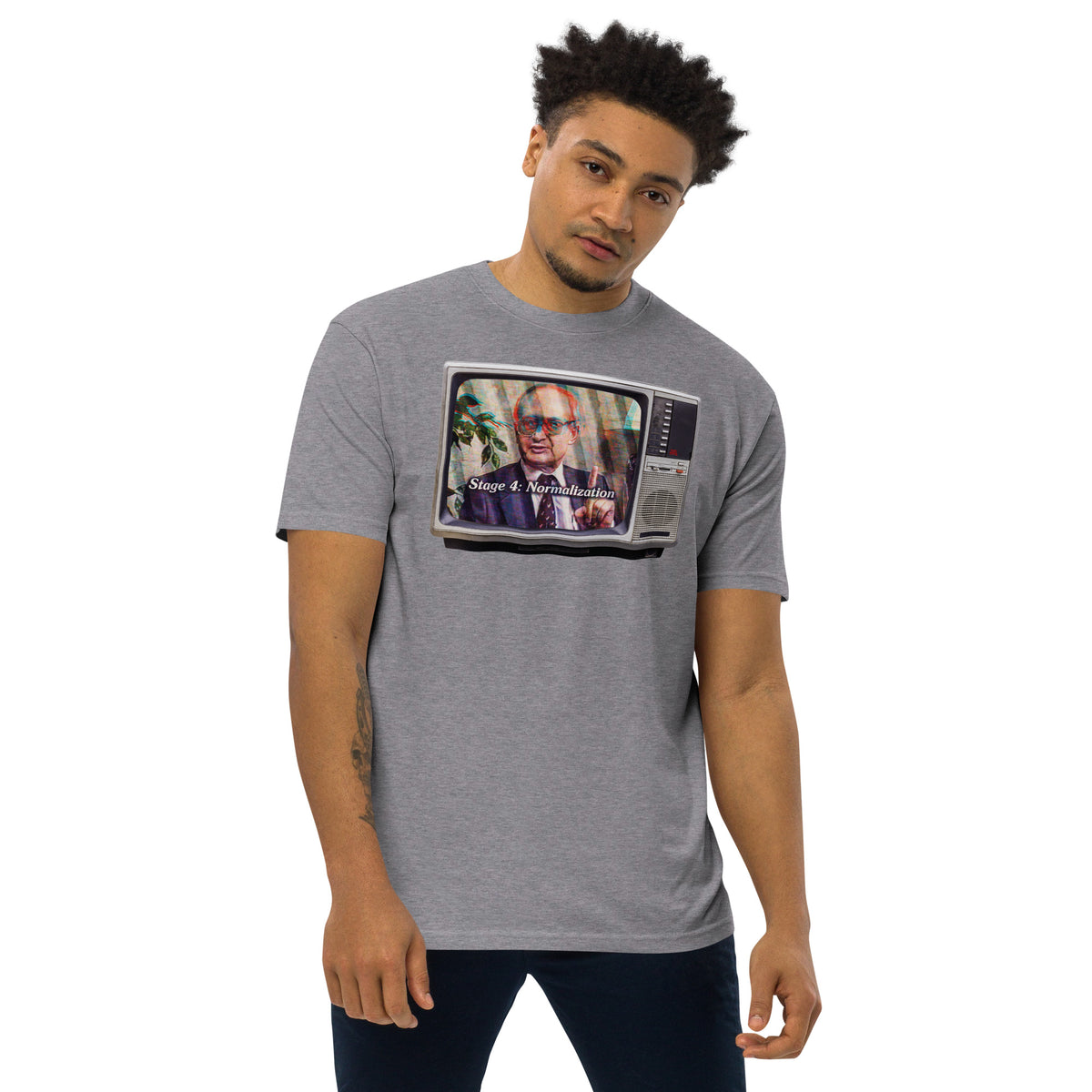 Yuri Bezmenov The Fourth Stages of Ideological Subversion Men’s Heavyweight Graphic Tee