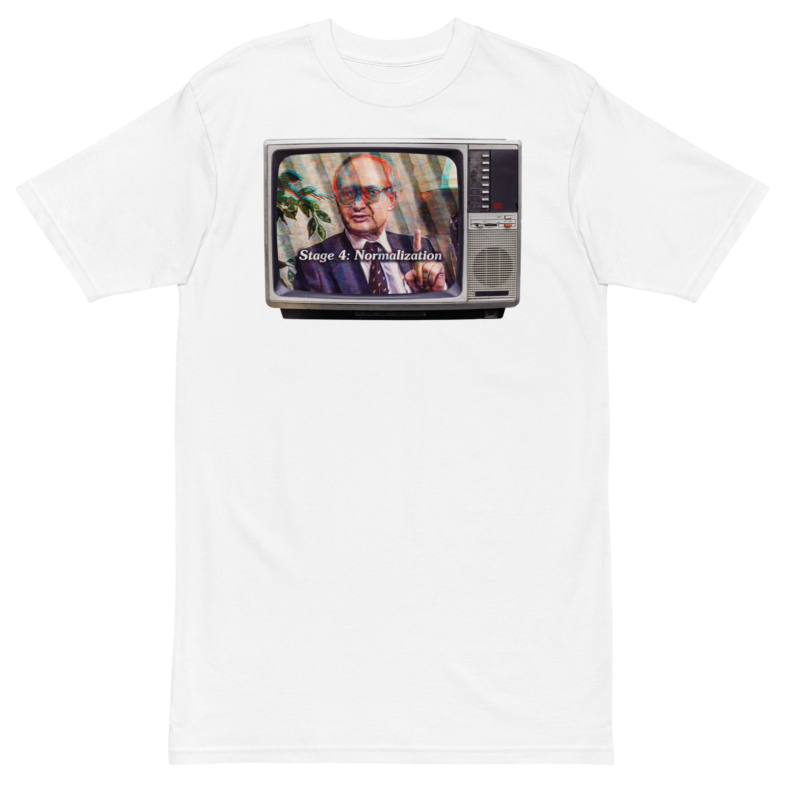 Yuri Bezmenov The Fourth Stages of Ideological Subversion Men’s Heavyweight Graphic Tee