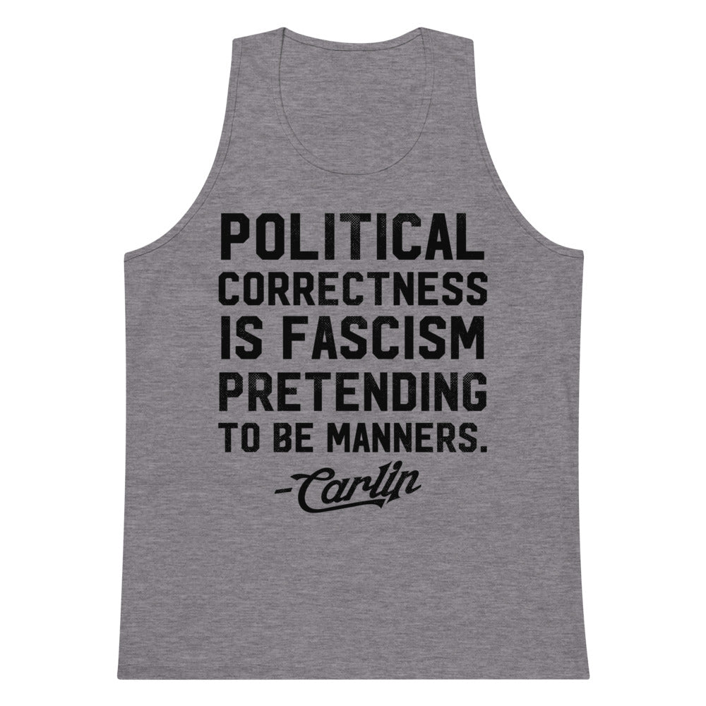 George Carlin Political Correctness Quote Men’s Gym Tank Top