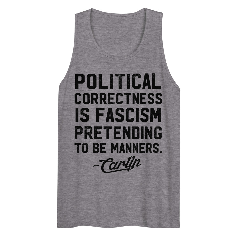George Carlin Political Correctness Quote Men’s Gym Tank Top